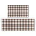thumbnail image 1 of Green and Red Christmas Plaid Pattern Kitchen Rugs Sets Of 2,Anti Fatigue Kitchen Mat Rugs Non Slip Washable,Decorative Kitchen Floor Mats for Kitchen,Sink,Laundry,17"x30"+17"x47", 1 of 7