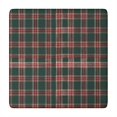 thumbnail image 1 of Green and Red Christmas Plaid Pattern Square Fitted Tablecloth with Elastic Edge,Square Table Cover,Washable Elastic Table Cover for Home Kitchen Party Decor 34"x34", 1 of 6