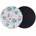 thumbnail image 1 of Green Red Coral Coasters Set of 2, Absorbent Coasters for Drinks, Coastal Nautical Summer Beach Coaster for Desk Coffee Table Protection, Home Decor House Warming Gifts 4", 1 of 8