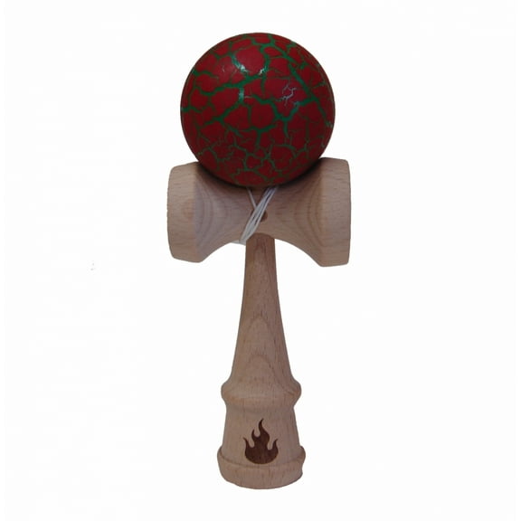 Green/Red Crackle Kendama