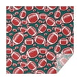 thumbnail image 1 of Green Red Footballs Pattern Square Tablecloth,Waterproof Square Table Cover,Wipeable Spillproof Washable Table Cover for Home Kitchen Party Decor 42"X42"(107x107cm), 1 of 6