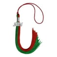 thumbnail image 1 of Endea Graduation Green/Red Graduation Tassel with Silver Date Drop, 1 of 11