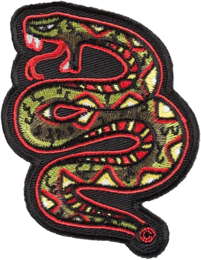 Green & Red Hissing Snake Patch, Snake Patches - Walmart.com