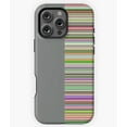 thumbnail image 1 of Green Red Pink Purple Stripes M4716 Phone Case for iPhone 17 16 15 14 13 12 11 Pro Max, 1 of 2