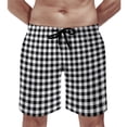 thumbnail image 1 of Green Red Plaid Board Shorts Summer Checkerboard Classic Board Short Pants Men Running Surf Quick Dr, 1 of 6
