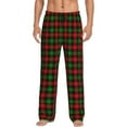 thumbnail image 1 of Green Red Plaid Men'S Pajama Pants Soft Sleep Lounge Pants Pjs Bottoms With Pockets 3x-Large, 1 of 6