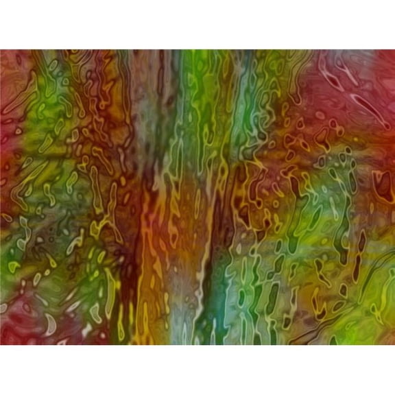 Green & Red Ripples Poster Print by Tim Antoniuk, 32 x 24 - Large