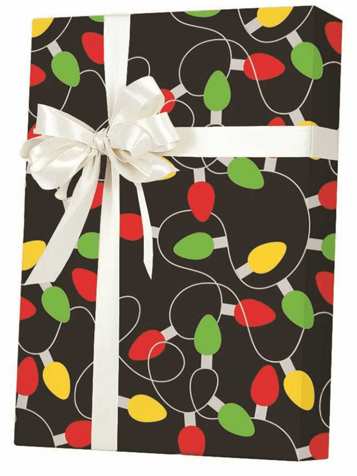 Hallmark Christmas Wrapping Paper (String Lights on Red)
