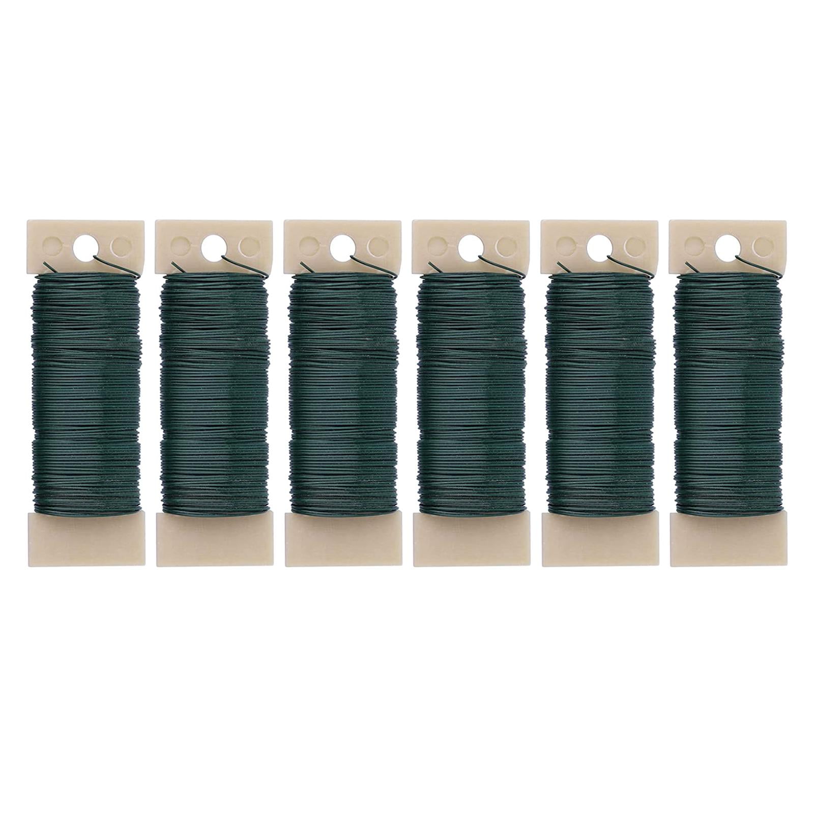 Green Reel Wire Lacquered Florist Rose Wire Roll Floristry Crafts Supplies