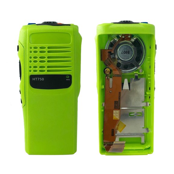 Green Replacement No-Keypad Housing Case Front Cover with Speaker Compatible with Two Way Radio HT750
