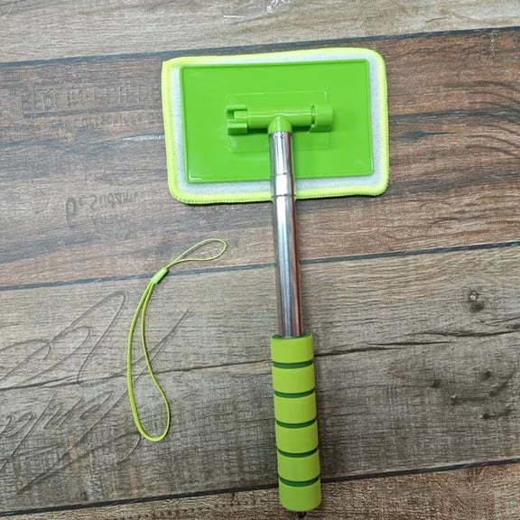 Green, Retractable Stainless Steel Wipers (Including Fiber Cloth)