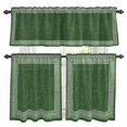 thumbnail image 1 of Green Retro Greek Key Kitchen Curtains Sets for Windows 24 Inch Length, Geometric Greece Ancient Rustic Rod Pocket Window Treatments Tier Curtains and Valances Set for Bedroom/Bathroom, 1 of 8