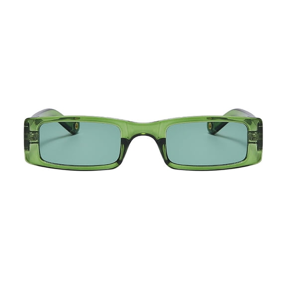 Green Retro Oval Sunglasses for Women Trendy Sunglasses Plastic Driving Sun glasses Polarized Lens UV Blocking One Size