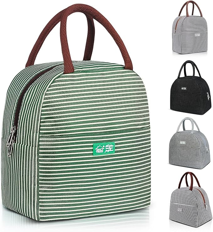 Green Reusable Lunch Bags for Women Insulated Lunch Box Lunch Bag Women