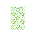 thumbnail image 1 of Green Rhinestone 6 Inch Face Gems Heart and Star Shaped Self-Adhesive Makeup Crystal for Rave Decor Festival Accessories and Diy Crafts, 1 Pack, 1 of 4
