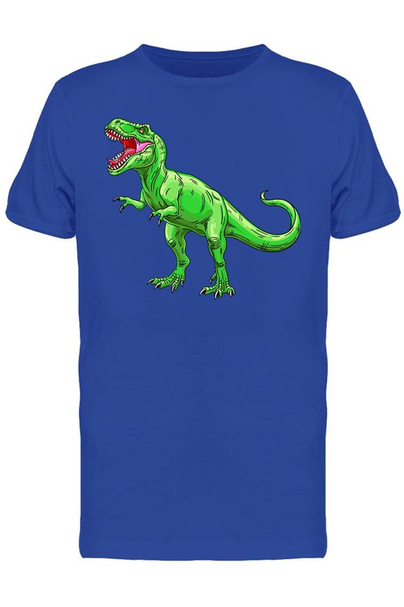 Green Roaring Tyrannosaurus T-Shirt Men -Image by Shutterstock, Male x-Large