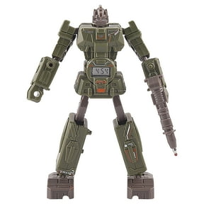 Green Robot Convertible Pen Tool With Time Display Educational Toy Writing Instrument