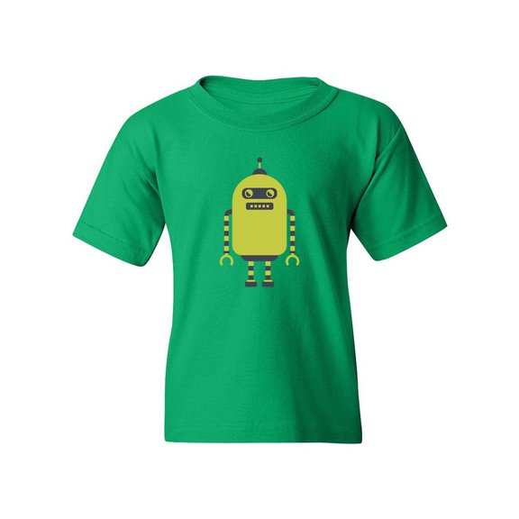Green Robot T-Shirt Juniors -Image by Shutterstock, Large