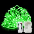 thumbnail image 1 of Green Rope Lights ,72 ft 200 LED Clear Tube Lights with Remote Control, 8 Modes Outdoor Battery Operated Fairy String Lights for Party Yard Home Wedding Christmas Halloween Holiday Decoration, 1 of 10