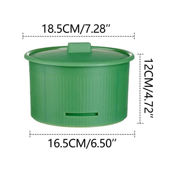 Green Round Sprouting Jar Reusable Bpa-Free Germination Container For Home Microgreens And Seedlings Plastic