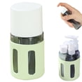 thumbnail image 1 of Green Round Travel Bottle Kit, 4 in 1 Dispanser with Leak Proof Design, Portable Containers for Toiletries, High Quality for Summer Camping or Beach Trips, 1 of 9