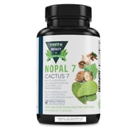 Green Royalty Nopal 7 Cactus Supplement   90 Vegetable Capsules, 1500mg per Serving   Made in USA