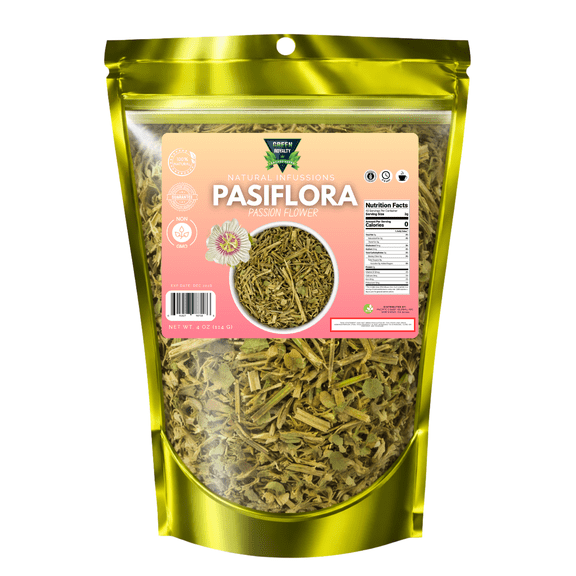 Green Royalty Pasiflora (Passion Flower) 4 oz | Natural Herbal Tea | Loose Leaf Passion Flower