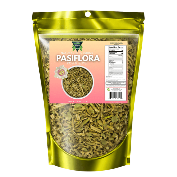 Green Royalty Pasiflora (Passion Flower) 4 oz | Natural Herbal Tea | Loose Leaf Passion Flower