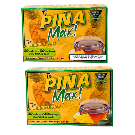 Green Royalty Pia Max Tea Digestive Support 60 Bags (2 Pack)