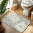 thumbnail image 1 of Green Rrbbit Plush Flannel Bath Rug 16x24 Inches, Quick Dry Absorbent Non Slip Mat for Bathroom Sink Tub, 1 of 9