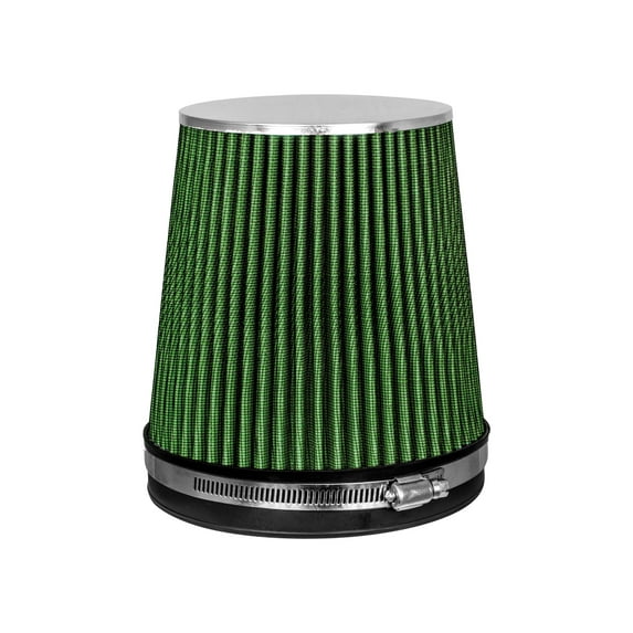 Green Rtunes Racing Inlet Short/Truck Air Intake Cone Replacement Quality Dry Air Filter (Short 6")