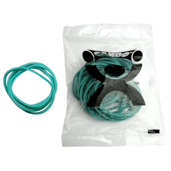 Green Rubber Bands, Latex-Free, 25 Each