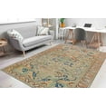 thumbnail image 1 of Green Rug, Floral Rugs, Brown Rug, Luxury Rugs, Turkish Rug, Nursery Rug, Dining Room Rug, Thin Rug, Round Rug, Customs Rug, Soft Rug, 2.6'x9.2' - 80x280 cm, 1 of 8