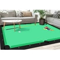 thumbnail image 1 of Green Rug, Machine Washable Rug, Printed Rug, Gift For Her, Billiards Rugs, Playing Room Rug, Motivational Rugs, Front Door Rug, Runner Rug, 5.2'x7.5' - 160x230 cm, 1 of 8