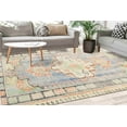 thumbnail image 1 of Green Rug, Orange Rug, Medallion Rug, Vintage Style Rug, Turkish Rug, Cool Rug, Thin Rug, Personalized Rug, Round Rug, Salon Decor Rug, 3.3'x9.2' - 100x280 cm, 1 of 8