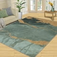 thumbnail image 1 of Green Rugs 2x3ft, Abstract Gold Marble Rug for Entryway, Soft Does Not Damage The Floor with Non-Slip Rug for Bedroom Apartment Entrance, 1 of 7