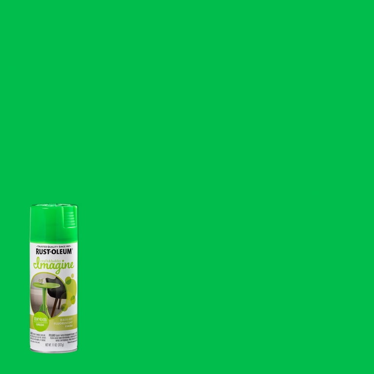 4 Pack, Green, Rust-Oleum Craft & Hobby Imagine Neon Spray Paint