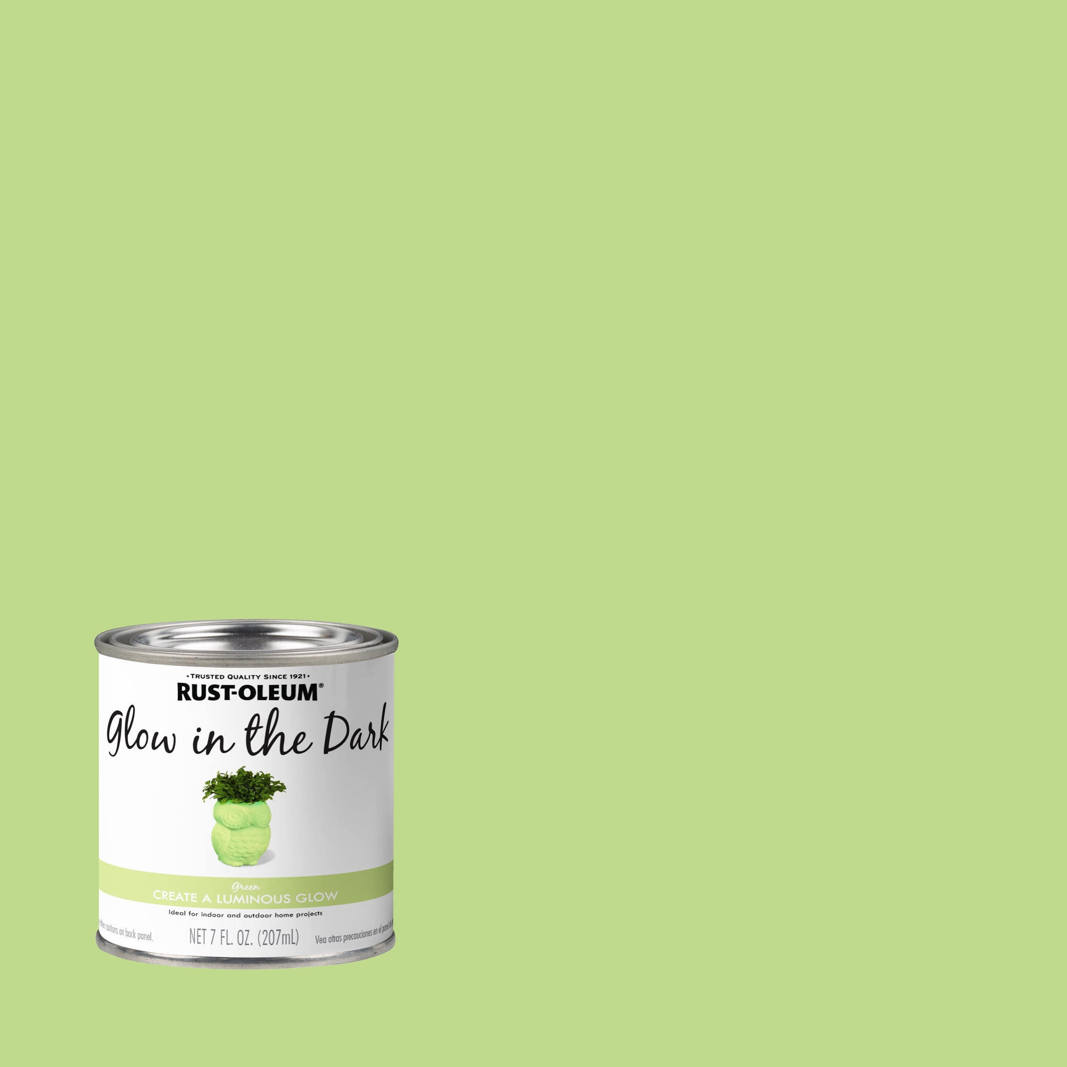 6 Pack, Green, Rust-Oleum Flat Specialty Glow in the Dark Paint- Half Pint