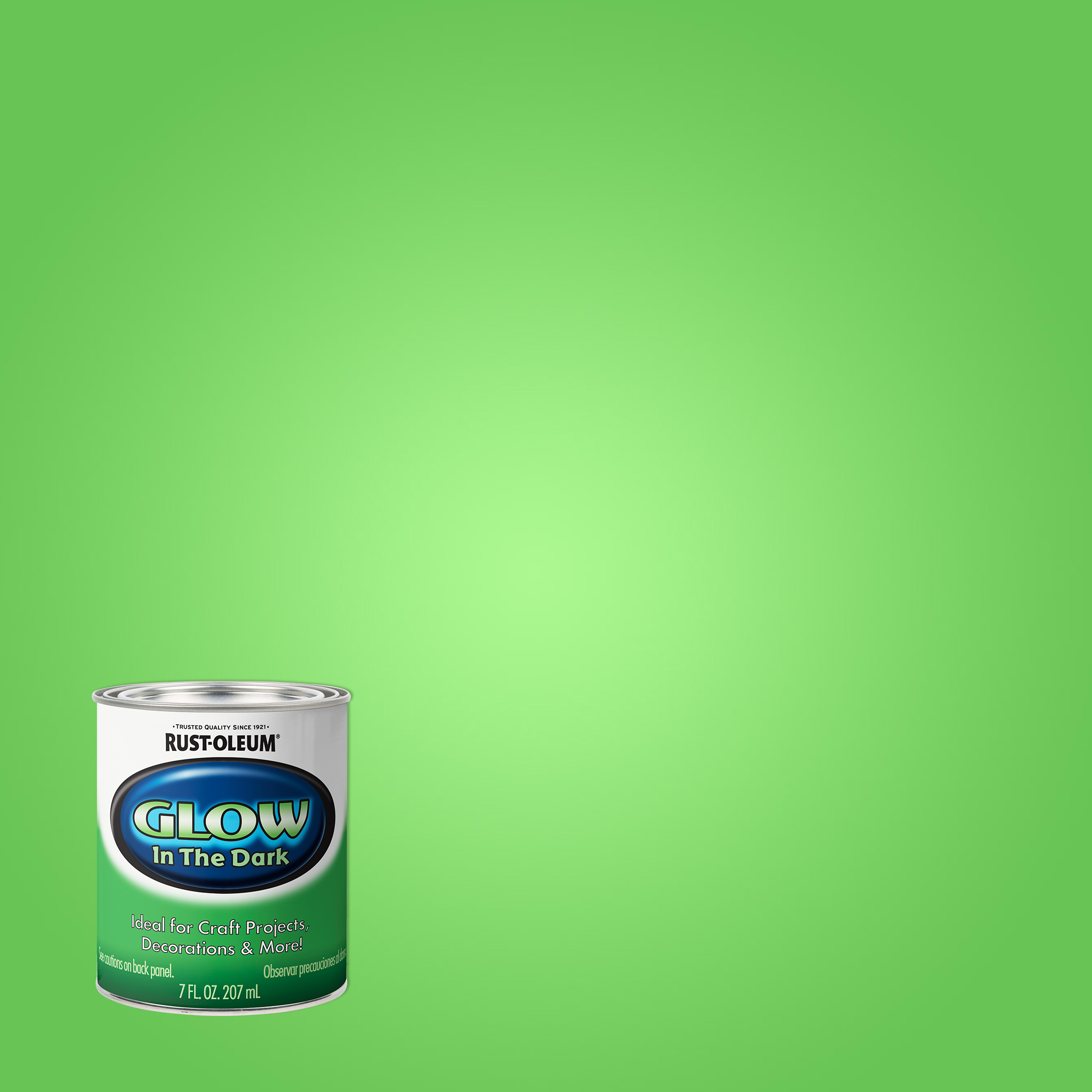 Green, Rust-Oleum Flat Specialty Glow in the Dark Paint- Half Pint, 6 ...