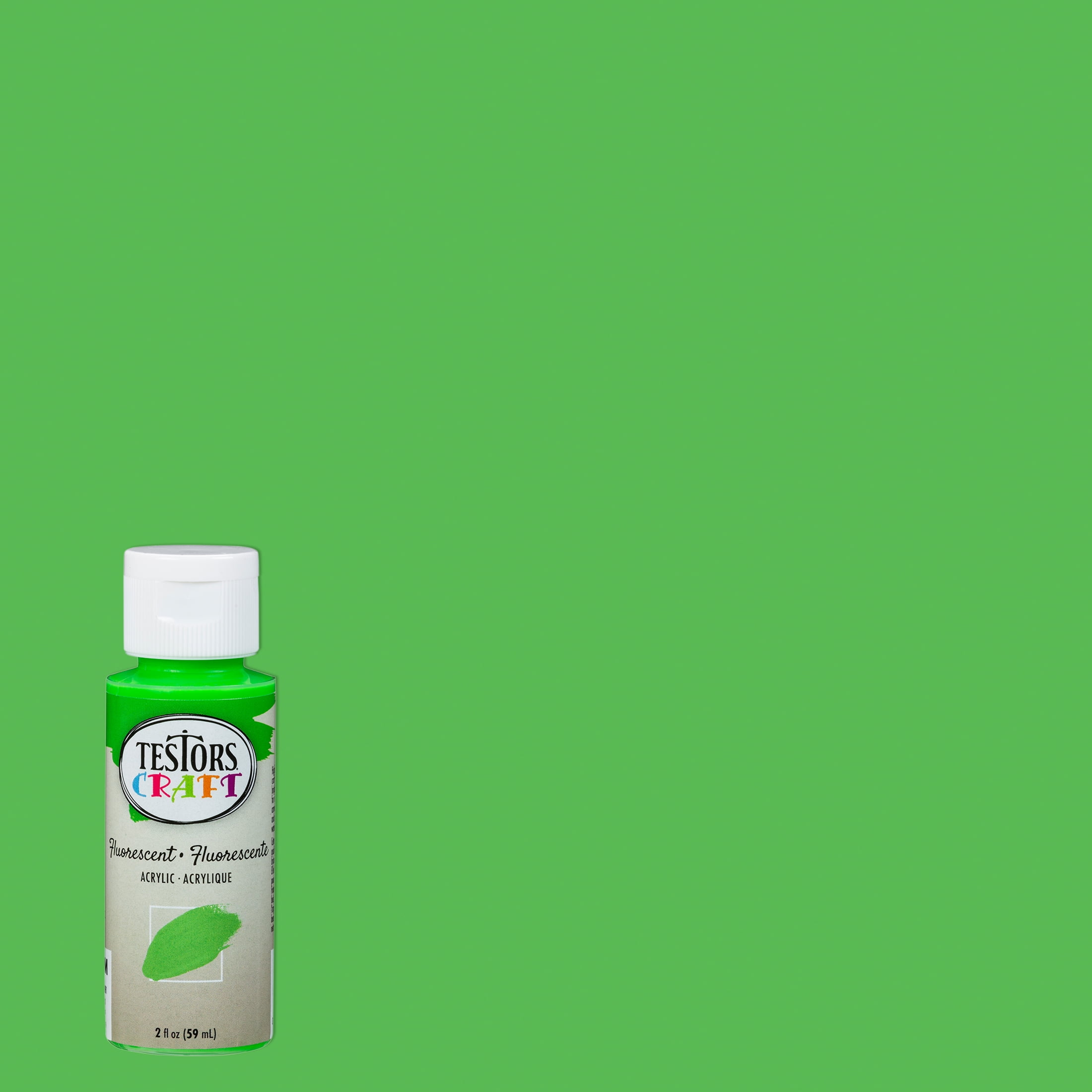 Green , RustOleum Testors Craft Fluorescent Acrylic Paint 297505, 2