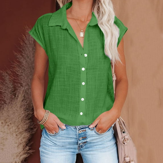 Green S WIZUTIZ Plus Size Tops for Women up to 30% Off Elegant Cotton Soft Fluffy Fashion Tshirt Ladies Comfy Crew Neck Tops Trendy Short Sleeve Tshirts Summer-Beach Plain Tee Plus Solid Shirts T-shi