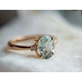thumbnail image 1 of Green Sapphire Oval Cut Ring – 925 Sterling Silver Engagement Ring – Teal Sapphire Gemstone – Elegant and Timeless Jewelry for Special Occasions Gold 13.5, 1 of 2