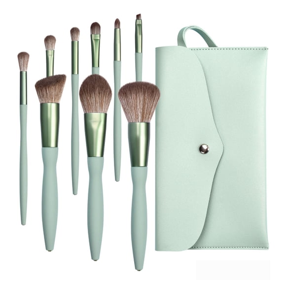Green Sassy Bottom Diamond Makeup Brushes Brush handle With Small Waist Design Comfortable Grip Green Makeup Brush Set Soft Fiber Brush Hair Beauty Tool