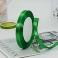 thumbnail image 1 of Green Satin Ribbon with Gold Edge, 3/8” Polyester Continuous Ribbon -25 Yards,Wide Ribbon for Gift Wrapping,Wedding,Bows Bouquet,Floral Arrangement and Craft, 1 of 6