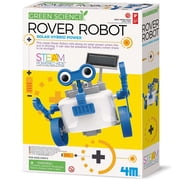 4M Green Science Rover Robot - DIY Robotics Assembly Kit, Solar & Battery Hybrid Power Rolling, STEM Building, Physics Toy Activity Set, Kids Age 5+