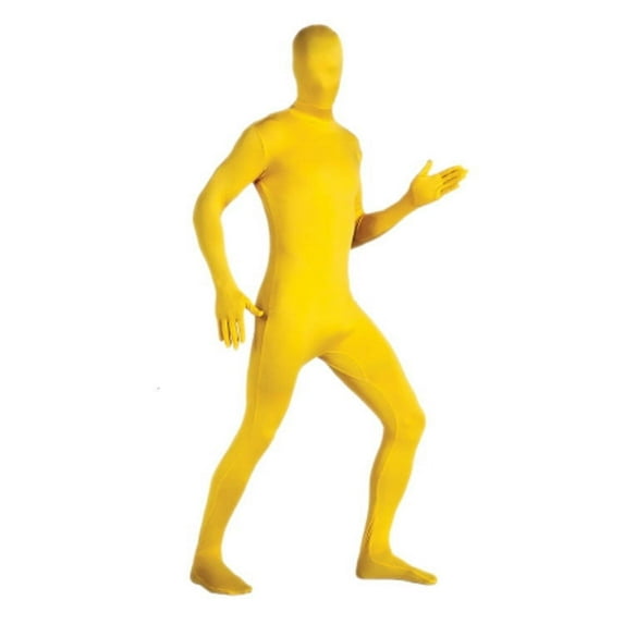Green Screen Suit Chroma Key Jumpsuits for Movie Video Invisible Effect Photographic Filming Studio Props (Bright Yellow,160-175cm)