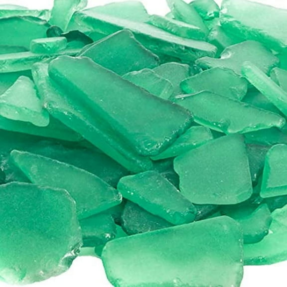 Green Sea Glass Holiday Green 11oz Christmas Green Tumbled Sea Glass Decor Bulk Seaglass Pieces