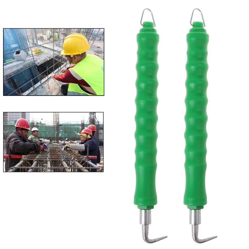 Green Semiautomatic Steel Bar Tying Hook Winding Tool Automatic Rebar
