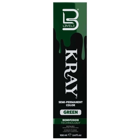 Level 3 Kray Semi Permanent Hair Color - Semi Permanent Hair Dye with Aloe Vera