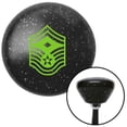 thumbnail image 1 of Green Senior Master Sgt First Sgt Black Retro Metal Flake Shift Knob with M16 x 1.5 Insert, 1 of 1